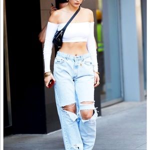 Black quilted fanny pack